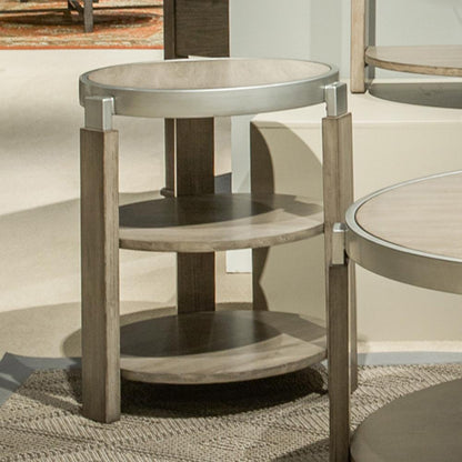 Liberty Furniture - Sutton Chairside Table in Bleached Sand - 232-OT1021 veiw 1
