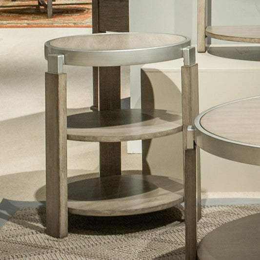Liberty Furniture - Sutton Chairside Table in Bleached Sand - 232-OT1021 veiw 1