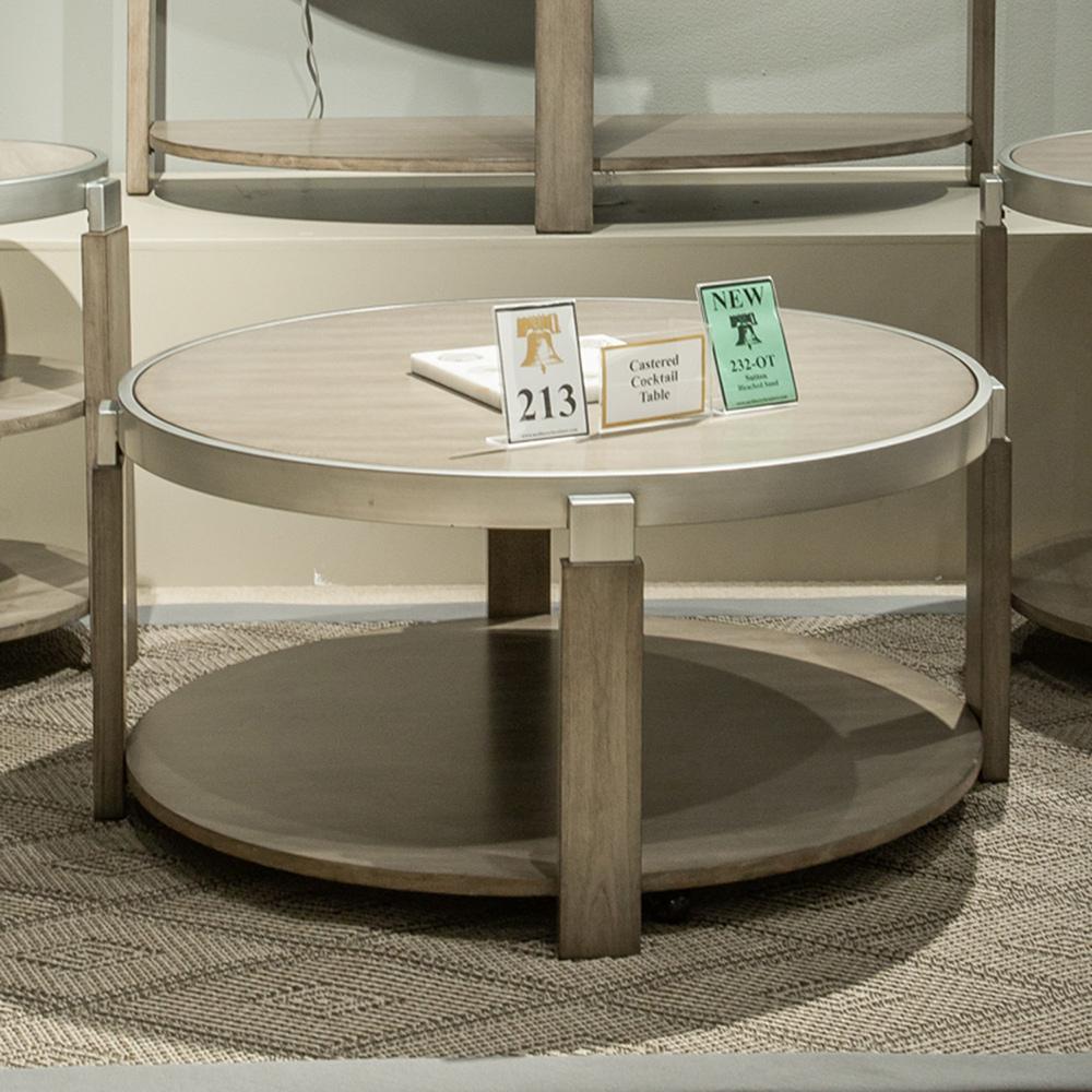 Liberty Furniture - Sutton Cocktail Table in Bleached Sand - 232-OT1010 veiw 1