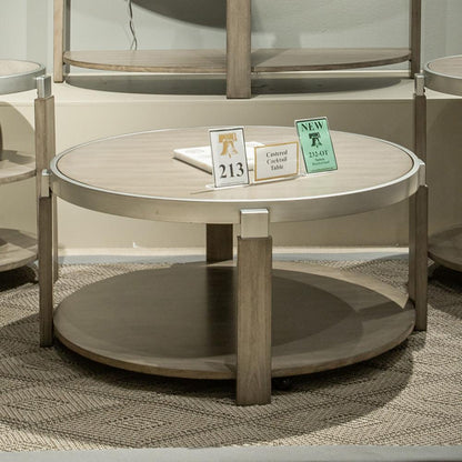 Liberty Furniture - Sutton Cocktail Table in Bleached Sand - 232-OT1010 veiw 1