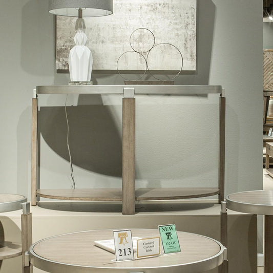 Liberty Furniture - Sutton Sofa Table in Bleached Sand - 232-OT1030 veiw 1