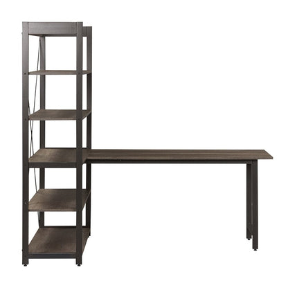 Liberty Furniture - Tanners Creek Desk  in Graystone - 686-HO-DSK veiw 3