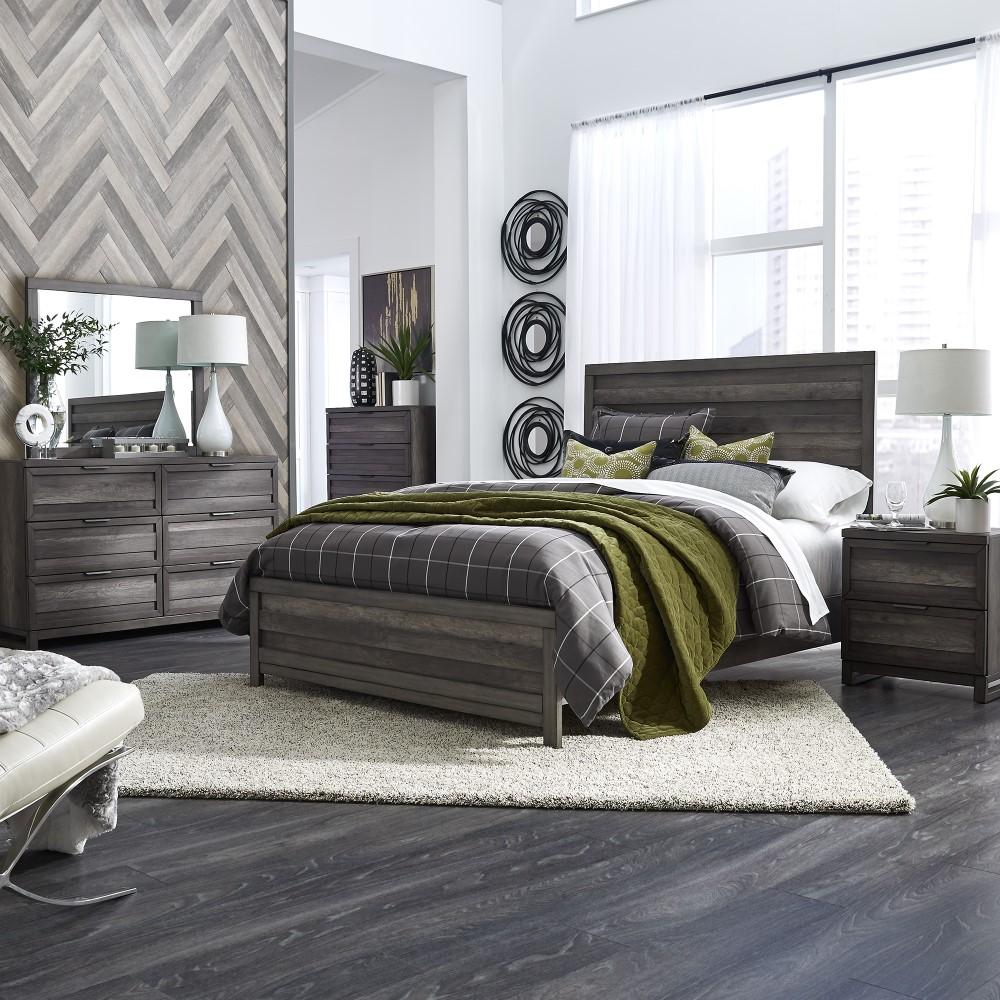 Liberty Furniture - Tanners Creek King Panel Bed, Dresser & Mirror, Chest, Night Stand - 686-BR-KPBDMCN veiw 1