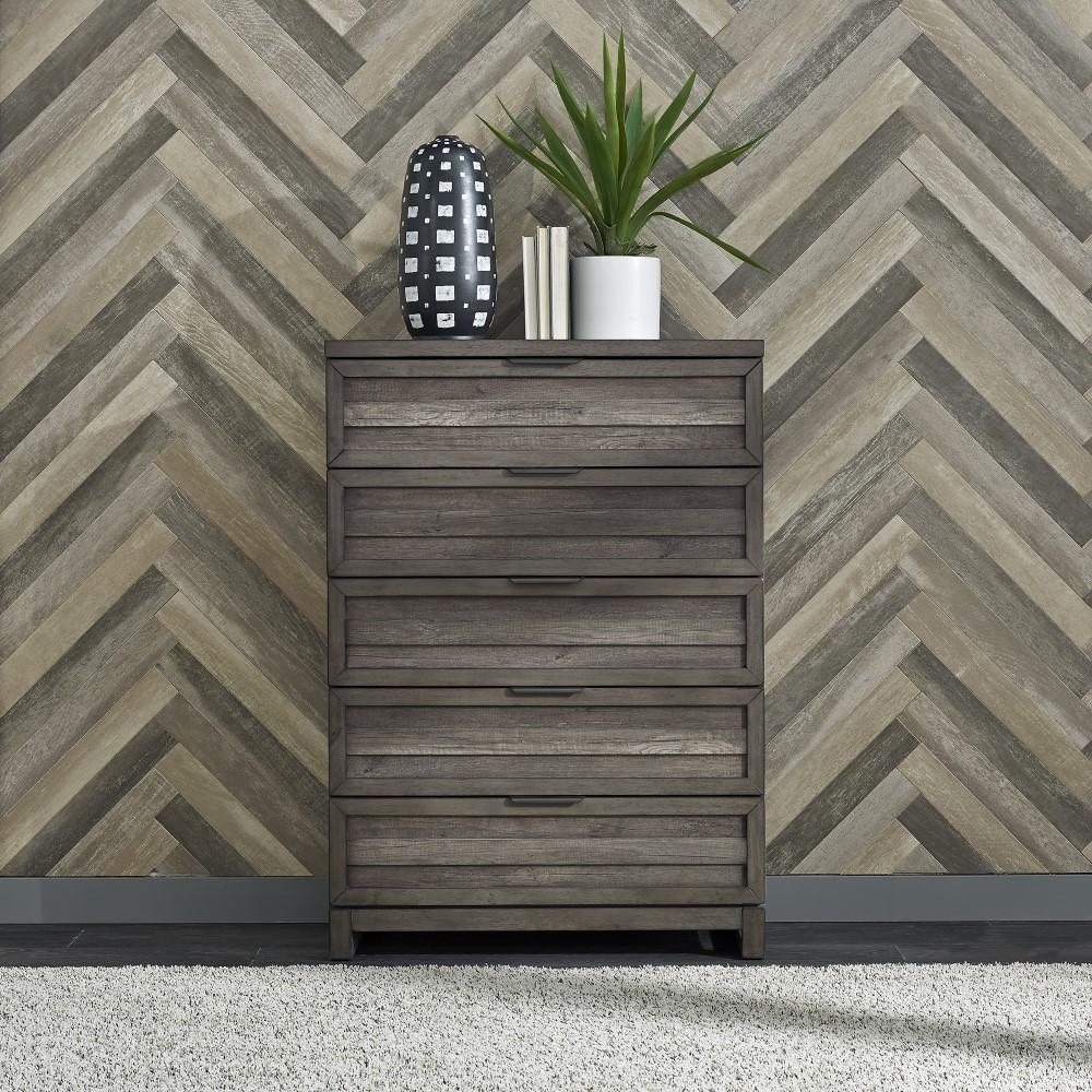 Liberty Furniture - Tanners Creek King Panel Bed, Dresser & Mirror, Chest - 686-BR-KPBDMC veiw 3