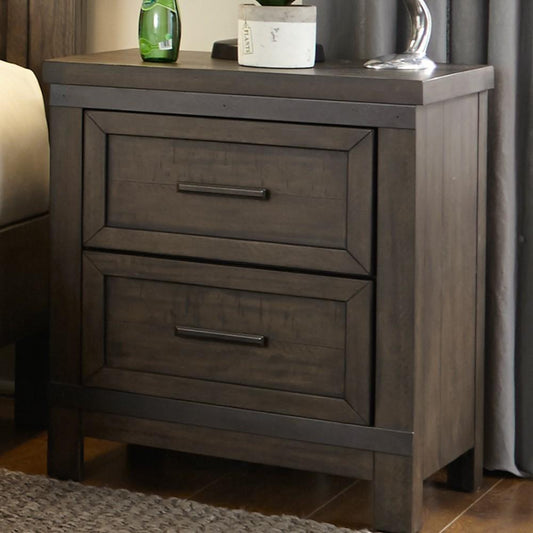 Liberty Furniture - Thornwood Hills 2 Drawer Night Stand - 759-BR60 veiw 2