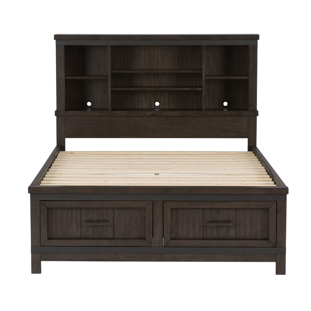Liberty Furniture - Thornwood Hills 3 Piece Full Bookcase Bed, Dresser & Mirror Set - 759-YBR-FBBDM veiw 3