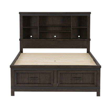 Liberty Furniture - Thornwood Hills 3 Piece Full Bookcase Bed, Dresser & Mirror Set - 759-YBR-FBBDM veiw 3