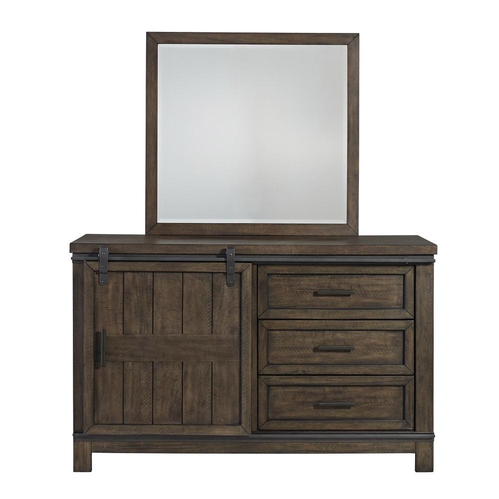 Liberty Furniture - Thornwood Hills 3 Piece Full Bookcase Bed, Dresser & Mirror Set - 759-YBR-FBBDM veiw 4