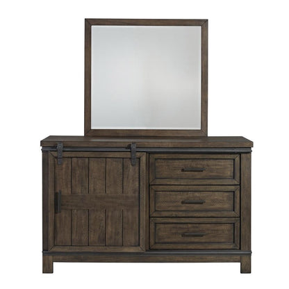 Liberty Furniture - Thornwood Hills 3 Piece Full Bookcase Bed, Dresser & Mirror Set - 759-YBR-FBBDM veiw 4
