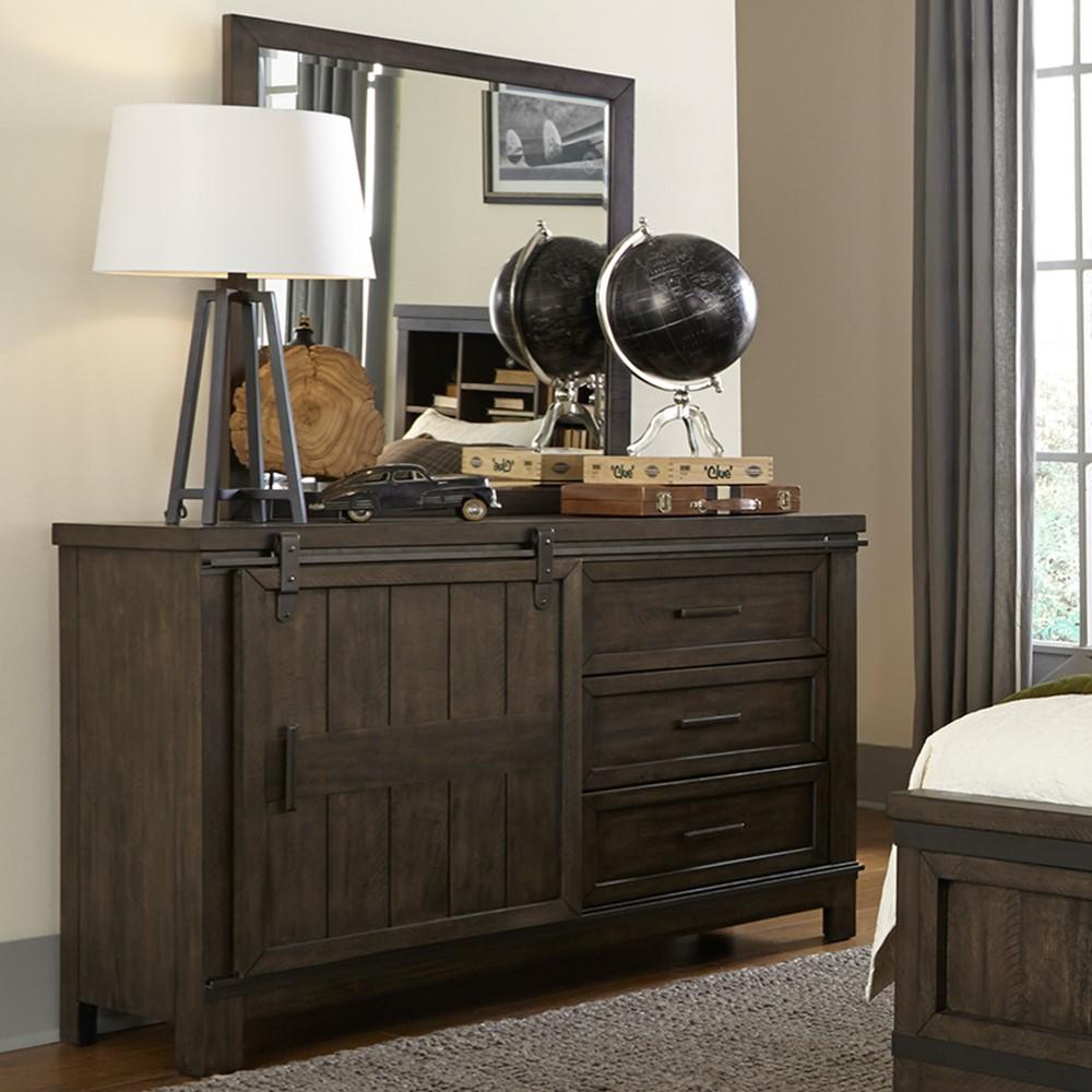 Liberty Furniture - Thornwood Hills 3 Piece Full Panel Bed, Dresser & Mirror Set - 759-YBR-FPBDM veiw 6