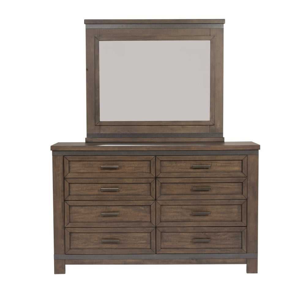 Liberty Furniture - Thornwood Hills 3 Piece Queen Panel Bed, Dresser & Mirror Set - 759-BR-QPBDM veiw 4