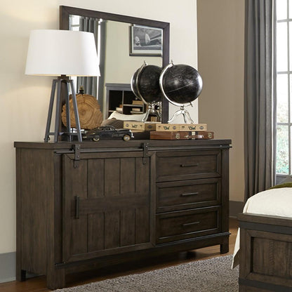 Liberty Furniture - Thornwood Hills 3 Piece Twin Panel Bed, Dresser & Mirror Set - 759-YBR-TPBDM veiw 6