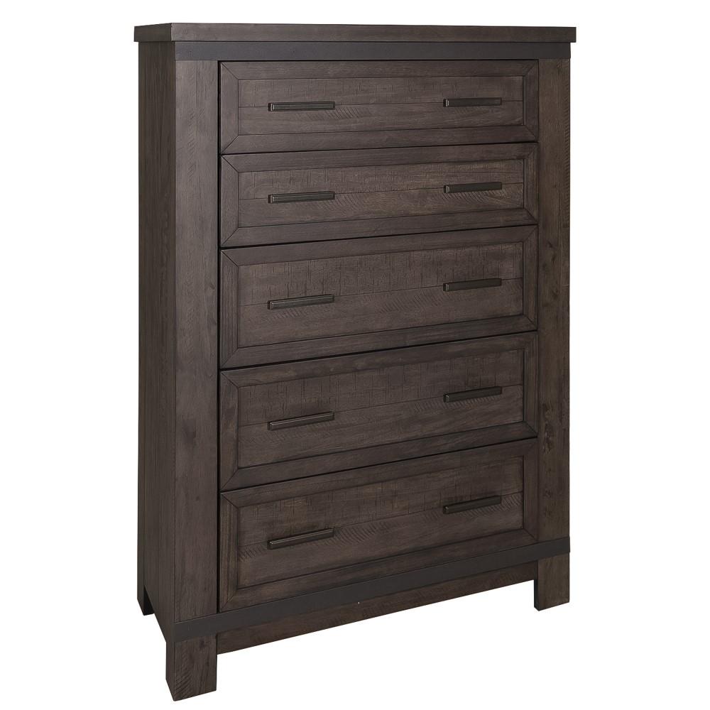 Liberty Furniture - Thornwood Hills 4 Piece Queen Storage Bed, Dresser & Mirror, Chest Set - 759-BR-QSBDMC veiw 5
