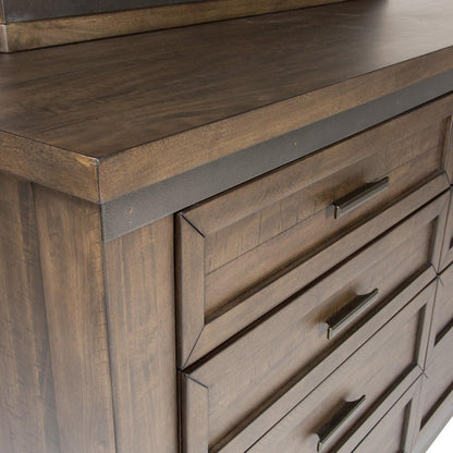 Liberty Furniture - Thornwood Hills 4 Piece Queen Storage Bed, Dresser & Mirror, Chest Set - 759-BR-QSBDMC veiw 10