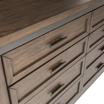 Liberty Furniture - Thornwood Hills 4 Piece Queen Storage Bed, Dresser & Mirror, Chest Set - 759-BR-QSBDMC veiw 11