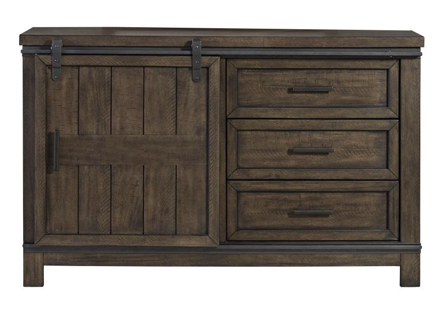 Liberty Furniture - Thornwood Hills Barn Door Dresser - 759-BR30 veiw 1