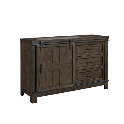 Liberty Furniture - Thornwood Hills Barn Door Dresser - 759-BR30 veiw 4