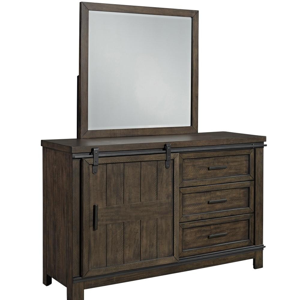 Liberty Furniture - Thornwood Hills Dresser & Mirror - 759-YBR-DM veiw 3