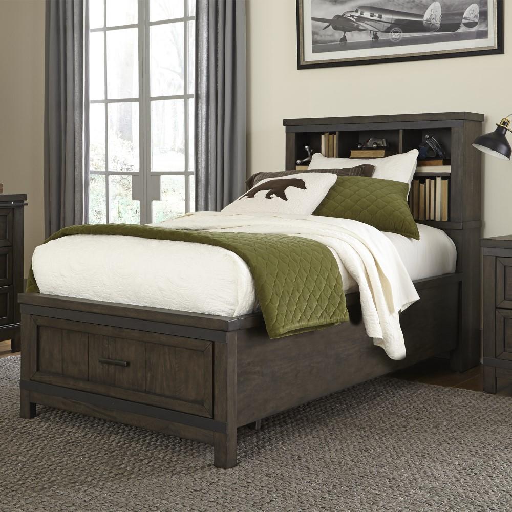 Liberty Furniture - Thornwood Hills Full Bookcase Bed - 759-YBR-FBB veiw 1
