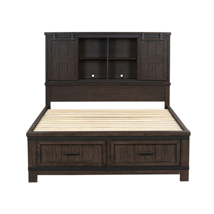 Liberty Furniture - Thornwood Hills King Bookcase Bed, 2 Night Stands - 759-BR-KBB2NS view 2