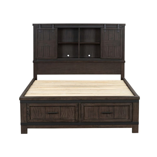 Liberty Furniture - Thornwood Hills King Bookcase Bed, 2 Night Stands - 759-BR-KBB2NS view 2