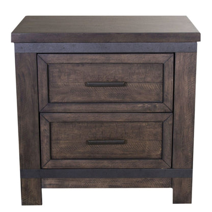 Liberty Furniture - Thornwood Hills - King Bookcase Bed, Dresser & Mirror, Chest, Night Stand in Brown - 759-BR-KBBDMCN view 6