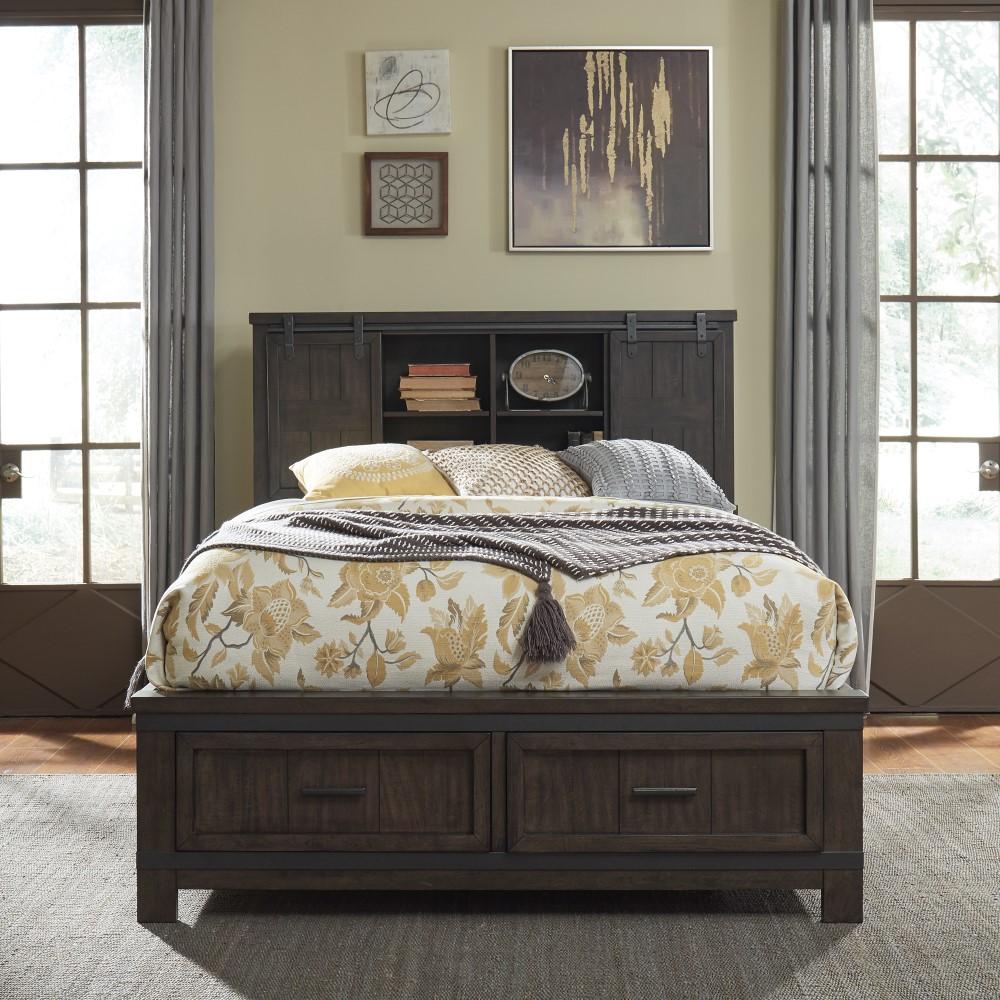 Liberty Furniture - Thornwood Hills King Bookcase Bed - 759-BR-KBB veiw 1