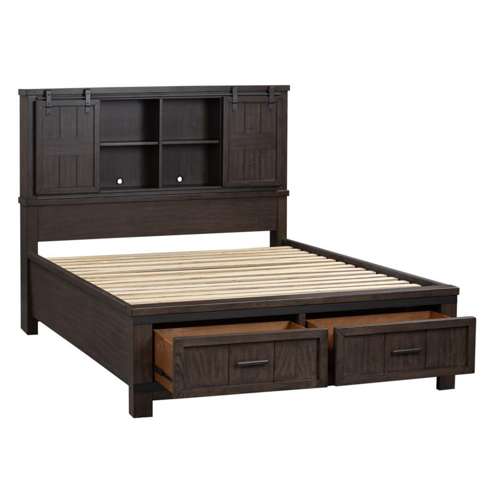 Liberty Furniture - Thornwood Hills King Bookcase Bed - 759-BR-KBB veiw 3