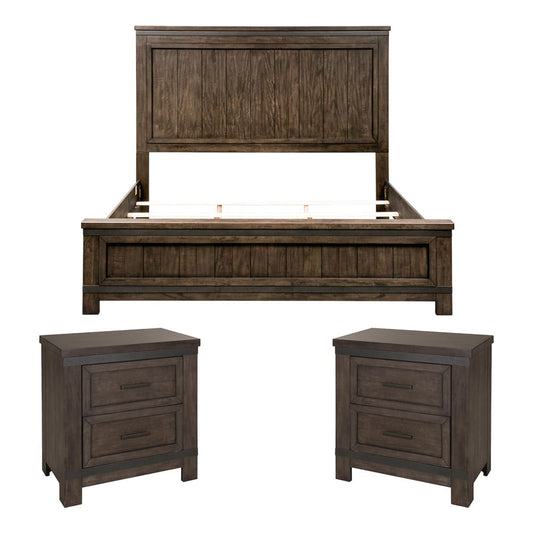 Liberty Furniture - Thornwood Hills King Panel Bed, 2 Night Stands - 759-BR-KPB2NS view 1