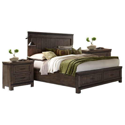 Liberty Furniture - Thornwood Hills King Storage Bed, 2 Night Stands - 759-BR-KSB2NS view 1