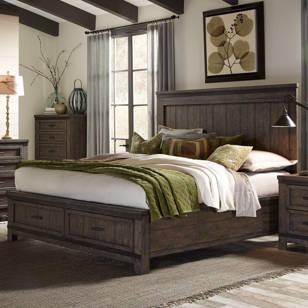 Liberty Furniture - Thornwood Hills King Storage Bed - 759-BR-KSB veiw 1