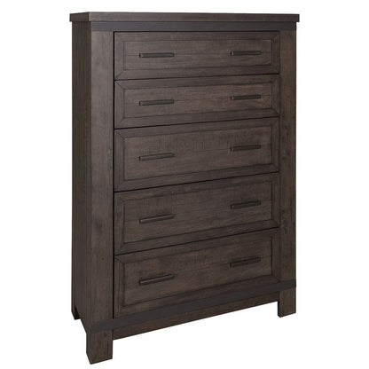 Liberty Furniture - Thornwood Hills - King Two Sided Storage Bed, Dresser & Mirror, Chest in Brown - 759-BR-K2SDMC view 5