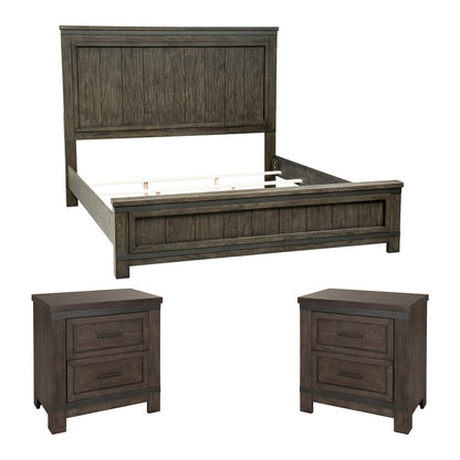 Liberty Furniture - Thornwood Hills Queen Panel Bed, 2 Night Stands - 759-BR-QPB2NS view 1