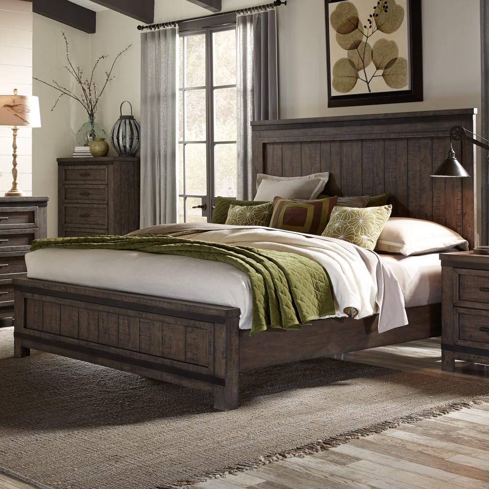 Liberty Furniture - Thornwood Hills Queen Panel Bed - 759-BR-QPB veiw 3