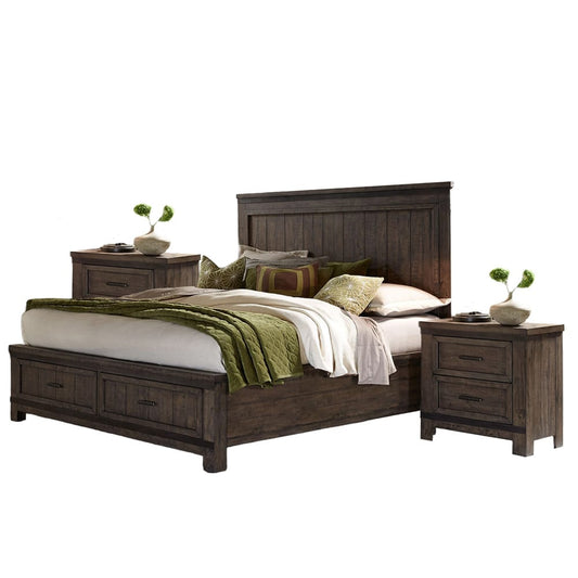 Liberty Furniture - Thornwood Hills Queen Storage Bed, 2 Night Stands - 759-BR-QSB2NS view 1