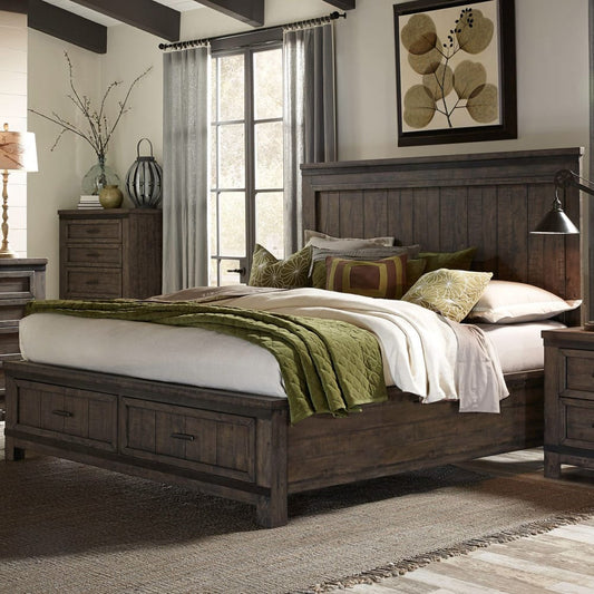 Liberty Furniture - Thornwood Hills Queen Storage Bed, 2 Night Stands - 759-BR-QSB2NS view 2