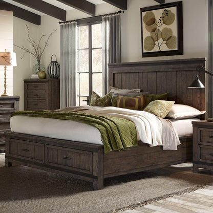Liberty Furniture - Thornwood Hills Queen Storage Bed - 759-BR-QSB veiw 2