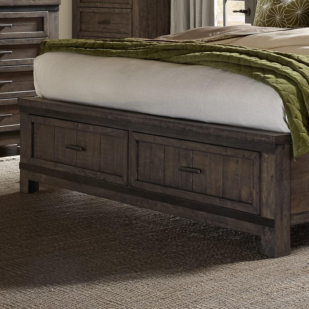 Liberty Furniture - Thornwood Hills Queen Storage Bed - 759-BR-QSB veiw 5
