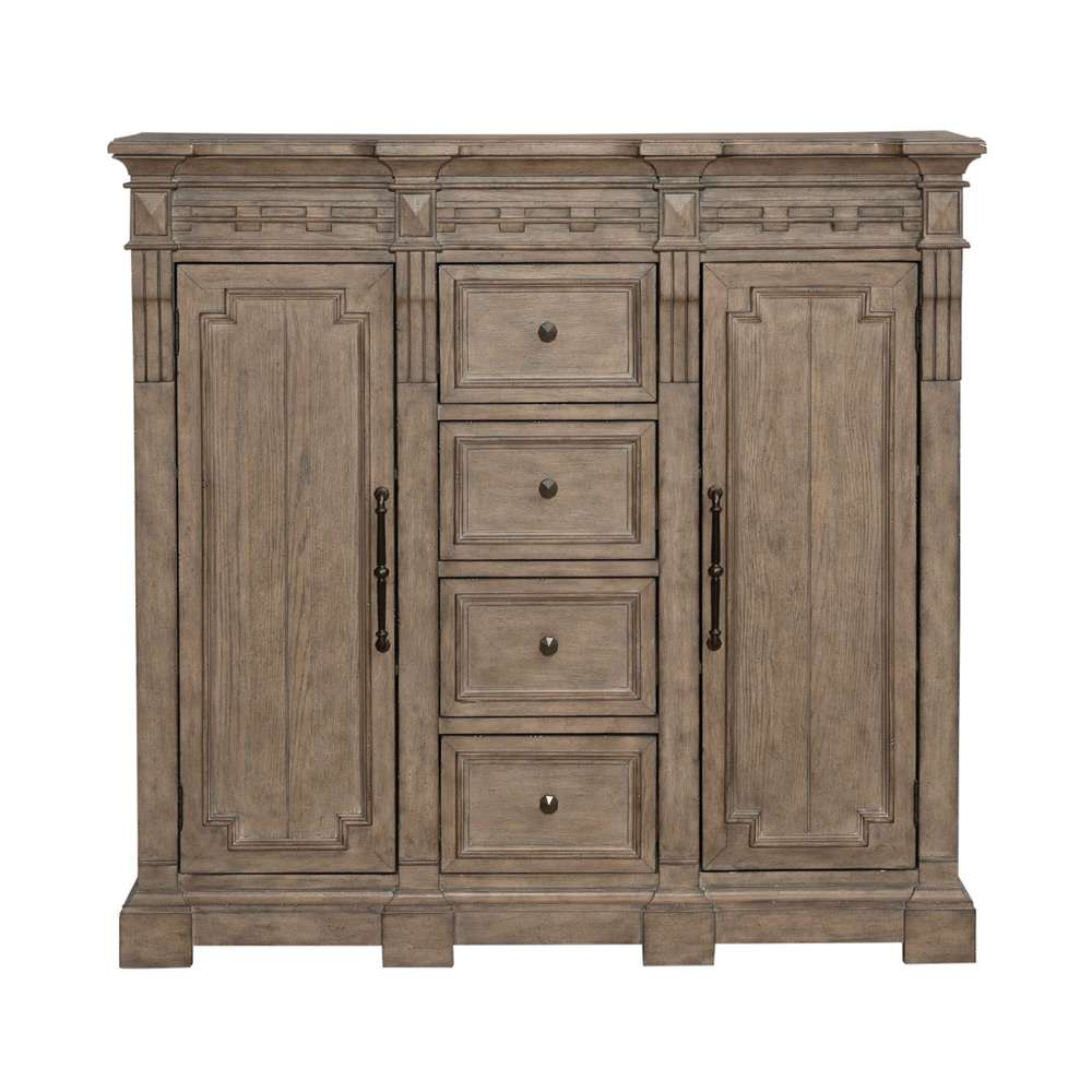Liberty Furniture - Town & Country 4 Drawer 2 Door Chesser - 711-BR32 veiw 3