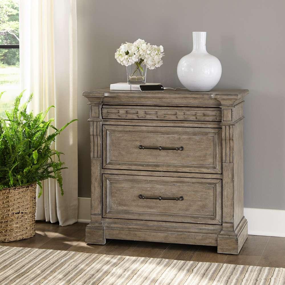 Liberty Furniture - Town & Country Bedside Chest with Charging Station - 711-BR62 veiw 1