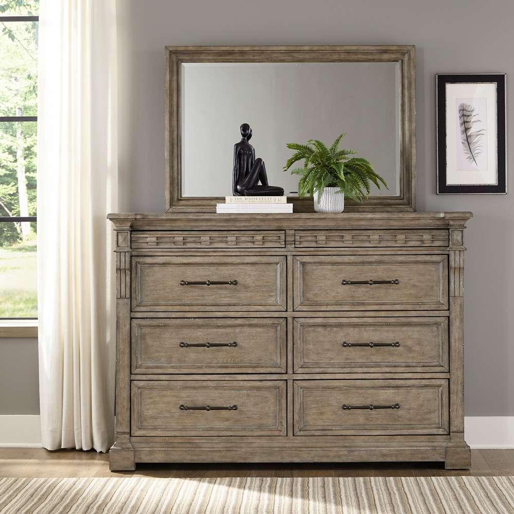 Liberty Furniture - Town & Country Dresser & Mirror  - 711-BR-DM veiw 1