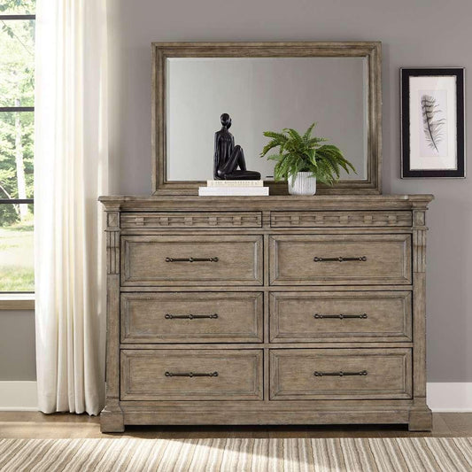 Liberty Furniture - Town & Country Dresser & Mirror  - 711-BR-DM veiw 1