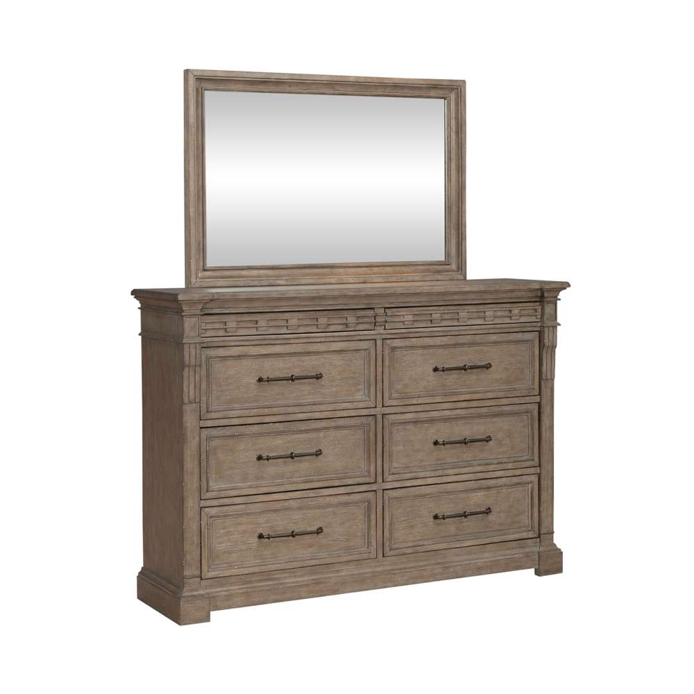 Liberty Furniture - Town & Country Dresser & Mirror  - 711-BR-DM veiw 2