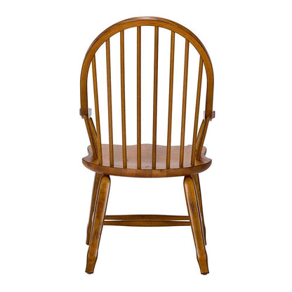Liberty Furniture - Treasures 7 Piece Set  in Rustic Oak & Black - 17-DR-7PCS veiw 6