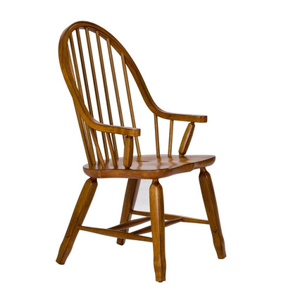 Liberty Furniture - Treasures Bow Back Arm Chair - Oak - 17-C2051 veiw 3
