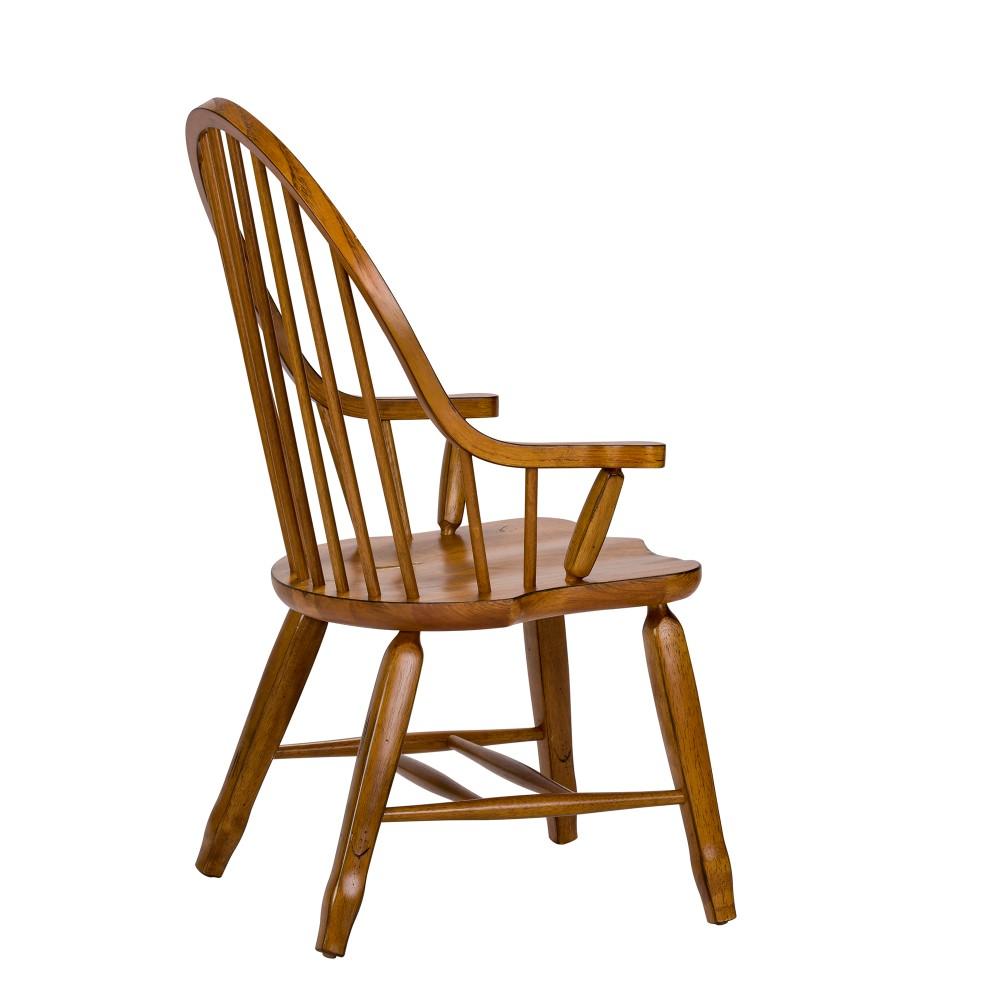 Liberty Furniture - Treasures Bow Back Arm Chair - Oak - 17-C2051 veiw 5