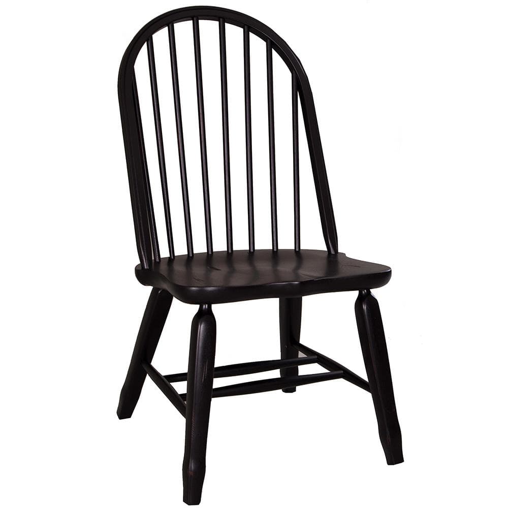 Liberty Furniture - Treasures Bow Back Side Chair - Black in Rustic Oak & Black - 17-C4050 veiw 1