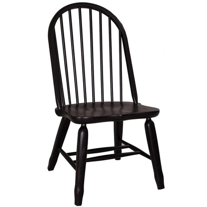 Liberty Furniture - Treasures Bow Back Side Chair - Black in Rustic Oak & Black - 17-C4050 veiw 1