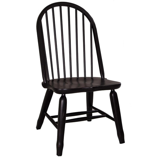 Liberty Furniture - Treasures Bow Back Side Chair - Black in Rustic Oak & Black - 17-C4050 veiw 1