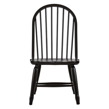 Liberty Furniture - Treasures Bow Back Side Chair - Black in Rustic Oak & Black - 17-C4050 veiw 3